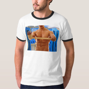 T-shirt Chemise décontractée de SlipperyJoe's homme musclé