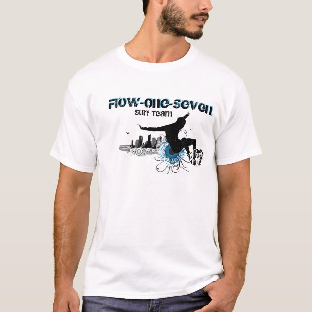 T-shirt Chemise d'Écoulement-Un-Sept (Devant)