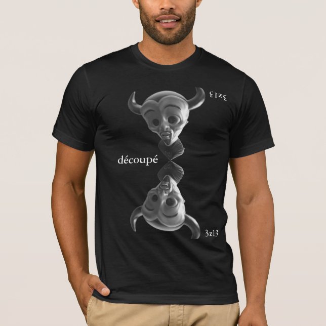 T-shirt chemise découpée de la release 3z13 (Devant)