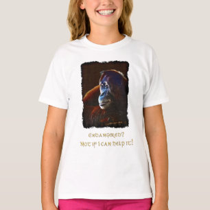 T-shirt Chemise, défenseur de la faune des Orangutans en d