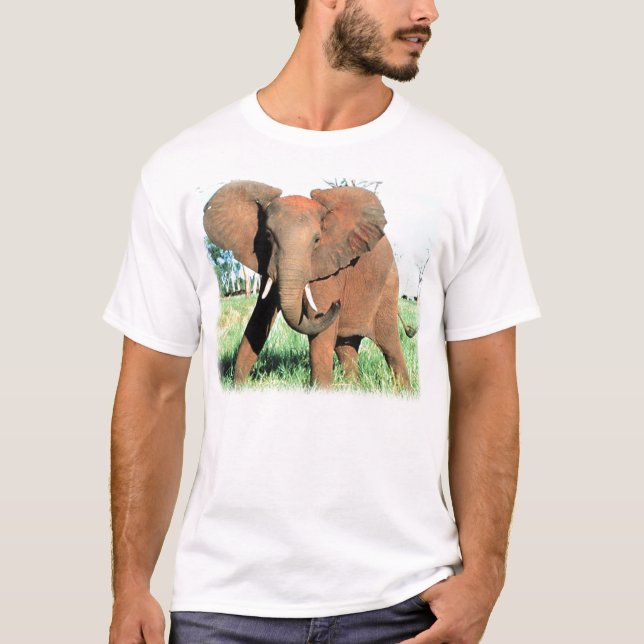 T-shirt Chemise d'éléphant africain (Devant)