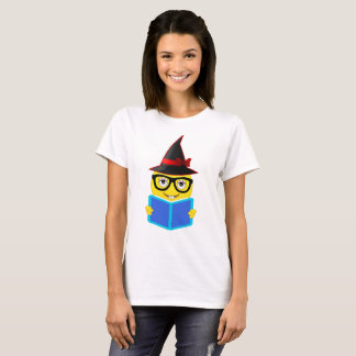 T-shirt Chemise d'Emoji de sorcière de Halloween pour lire