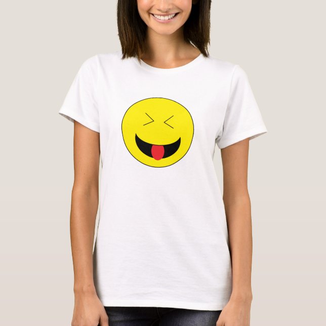 T-shirt Chemise d'Emoji des femmes (Devant)