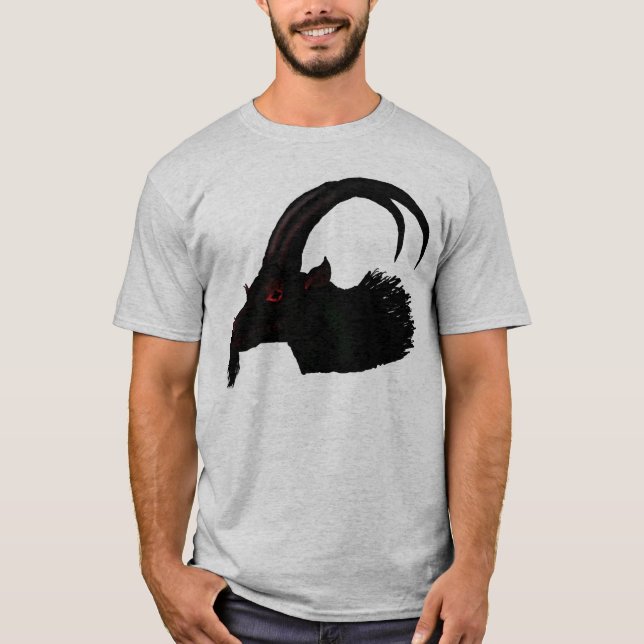 T-shirt Chemise démoniaque de chèvre (Devant)