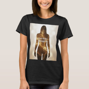 T-shirt Chemise d'énergie corporelle spirituelle L'amour m