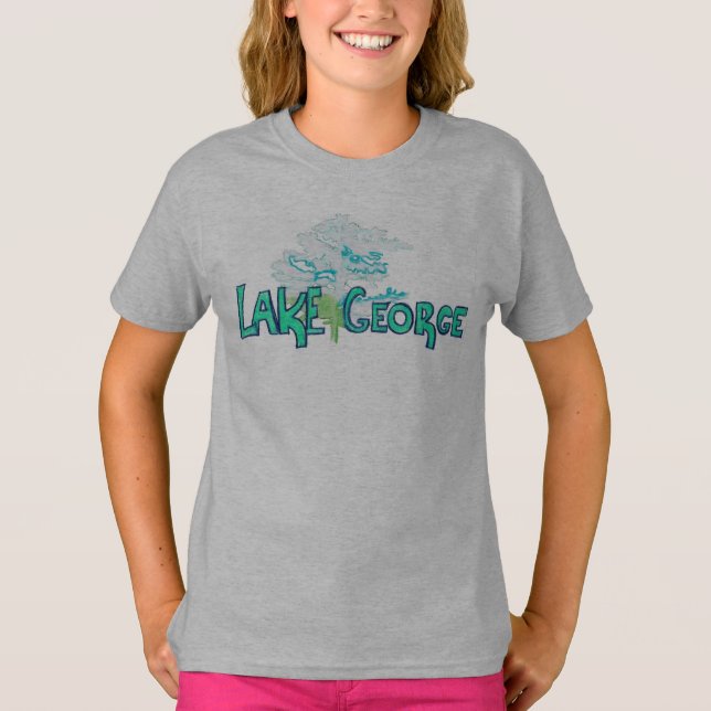 T-shirt Chemise d'enfants de George de lac (Devant)