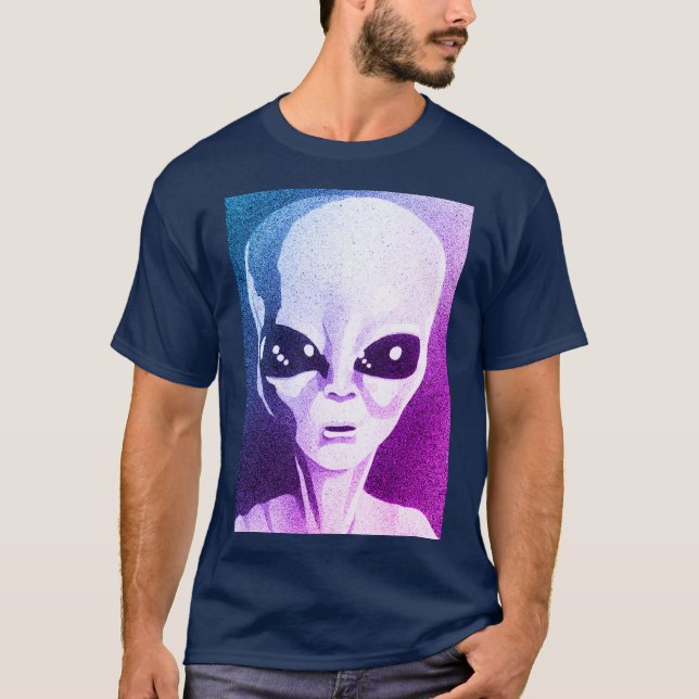 T-shirt Chemise d'enlèvement d'Alien (Devant)