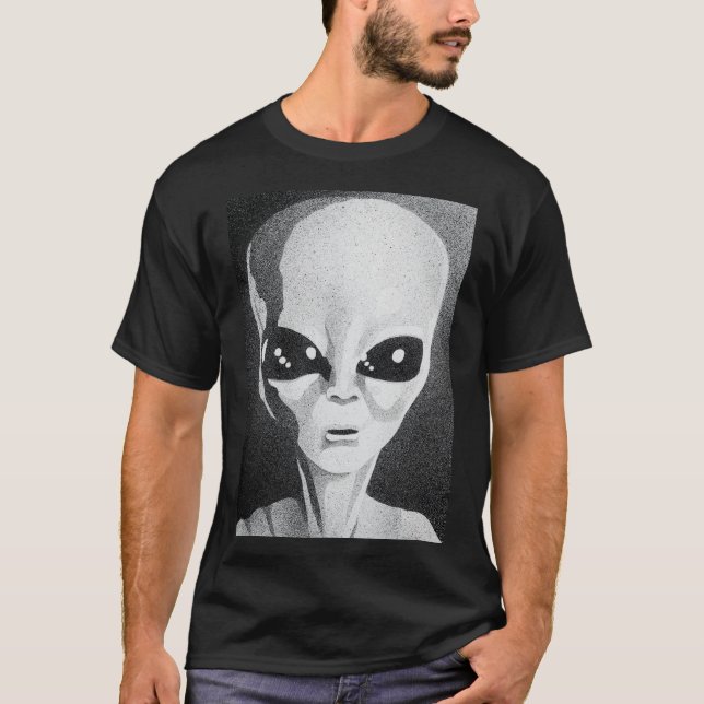 T-shirt Chemise d'enlèvement d'Alien (Devant)