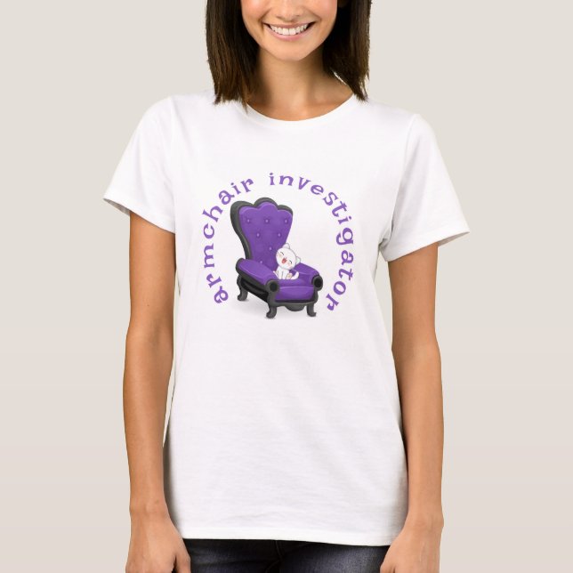 T-shirt Chemise d'enquêteur de fauteuil (Devant)