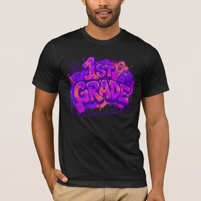 T-shirt Chemise d'enseignant de 1re année (Devant)