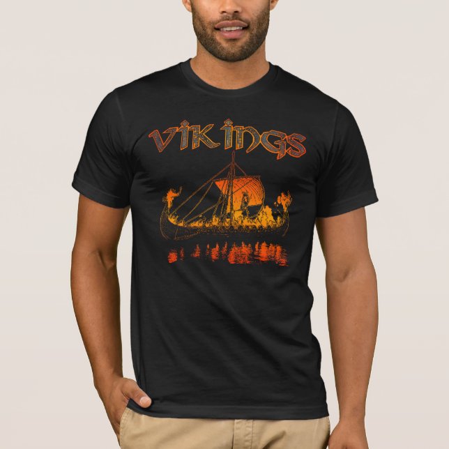 T-shirt Chemise d'enterrement de Viking (Devant)