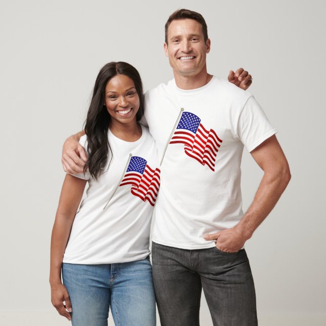 T-shirt Chemise d'entraînement au drapeau américain pour f (Unisexe)