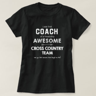 T-shirt Chemise d'entraîneur cross-country aux couleurs fo