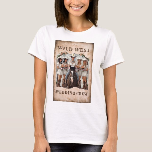 T-shirt Chemise d'équipage Mariage Wild West (Devant)