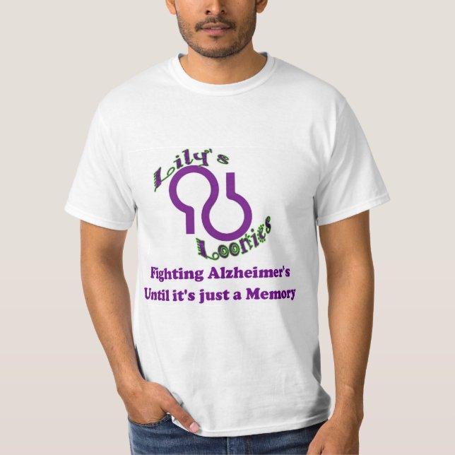 T-shirt Chemise d'équipe de Loonies Alzheimer du lis (Devant)