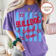 Chemise d'équipe d'esprit scolaire de mascotte per