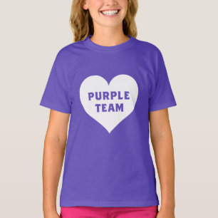T-shirt Chemise d'équipe violette de Color War