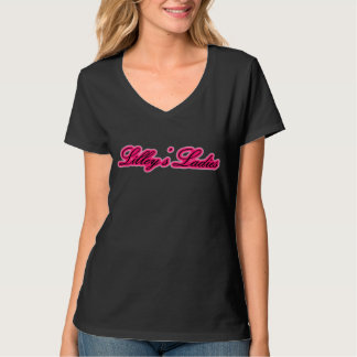 T-shirt Chemise des dames de Lilley foncé avec le rose