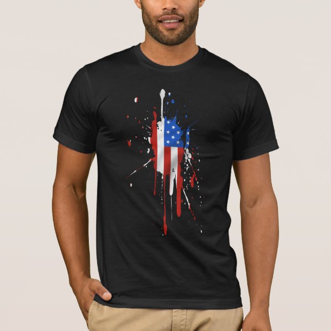 T-shirt Chemise des Etats-Unis (Devant)