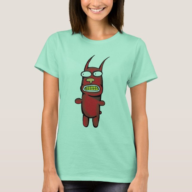 T-shirt Chemise des femmes du Monster rouge (Devant)