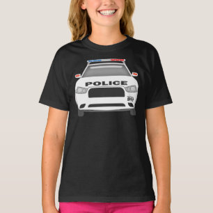 T-shirt Chemise des jeunes filles 911 de la voiture de pol