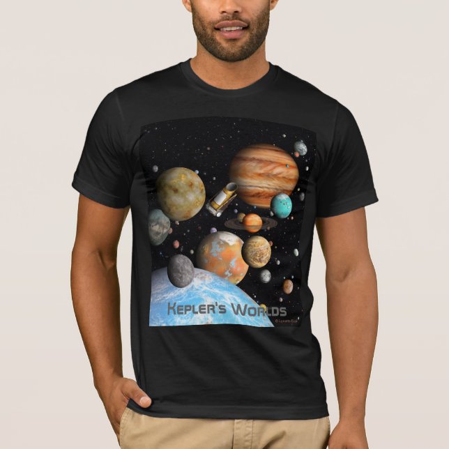 T-shirt Chemise des mondes de Kepler (Devant)