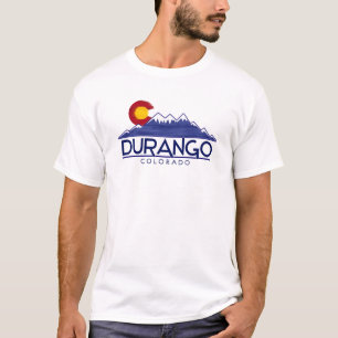 T-shirt Chemise des montagnes en bois de Durango Colorado