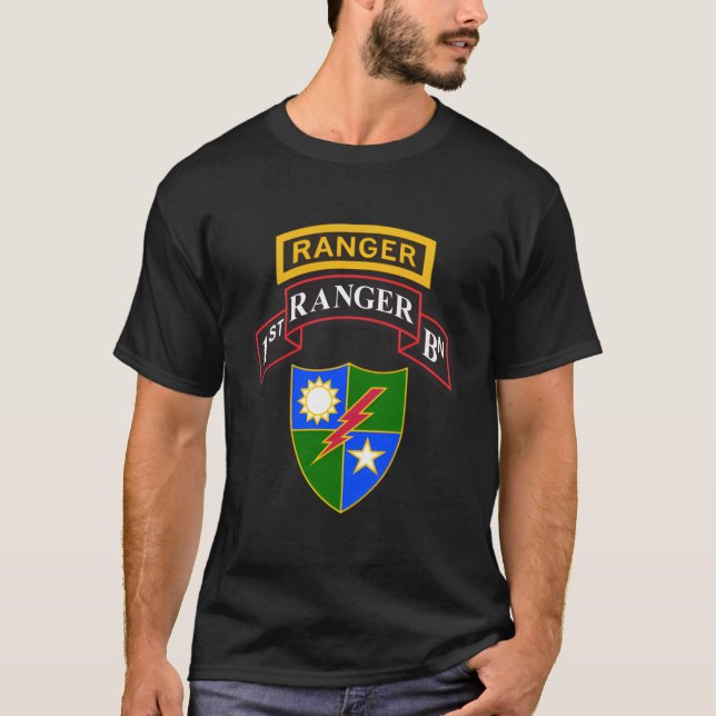 T-shirt Chemise des Rangers de l'Armée - 1Er Chemise des R (Devant)
