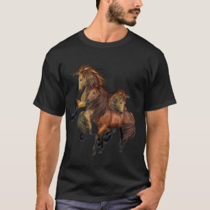 T-shirt Chemise des Trois Stallions Sauvages