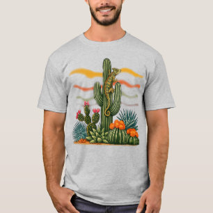 T-shirt Chemise Désert Cactus, Tee Cactus Sud-Ouest, W Boh
