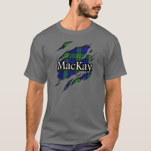 T-shirt Chemise d'esprit de tartan de MacKay de clan