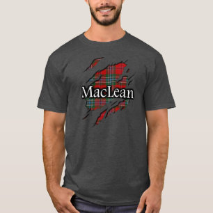 T-shirt Chemise d'esprit de tartan de MacLean de clan