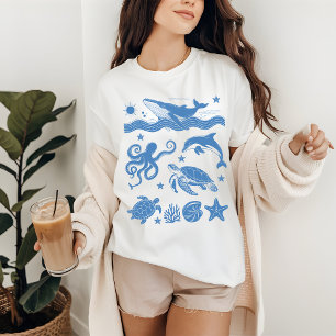T-shirt Chemise d'été aux vibrations salées, Tee-shirt bal