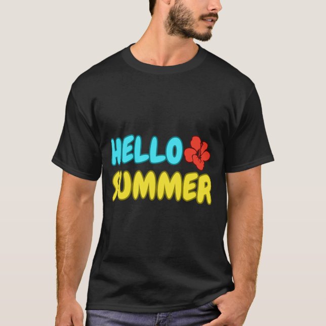 T-shirt Chemise d'été Hello (Devant)