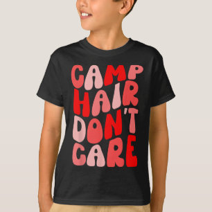 T-shirt Chemise d'été pour fille Camping Cheveux Peu Impor