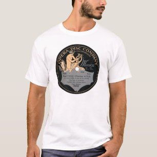 T-shirt Chemise d'étiquette de disque de disque d'opéra