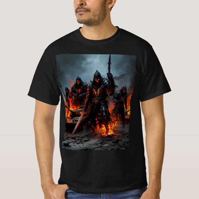 T-shirt Chemise deux (Devant)