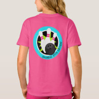 Chemise d'événement Neon Bowling avec nom sur la p