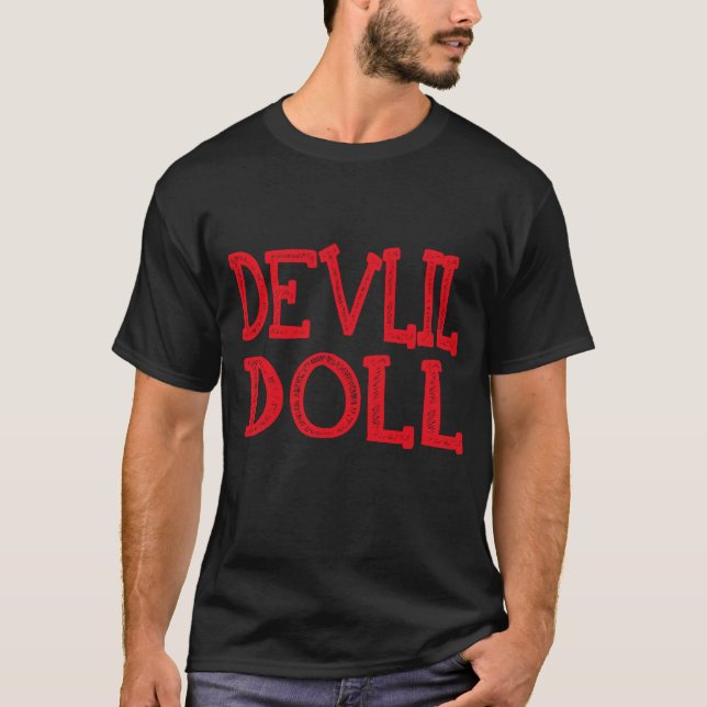 T-shirt Chemise Devil Doll Pastel Goth Kawaii Punk (Devant)