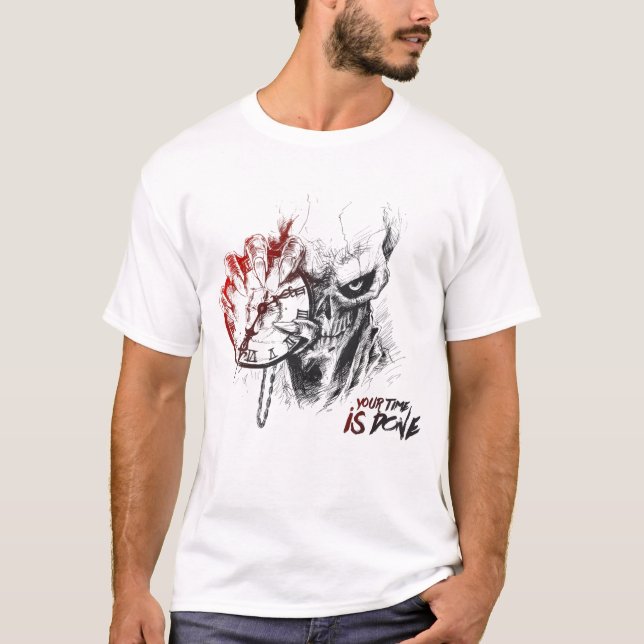 T-shirt Chemise Devil Skull & Montre de Goût  (Devant)