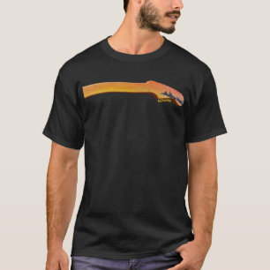 T-shirt Chemise DG Paintings Sunset Lake Guitar