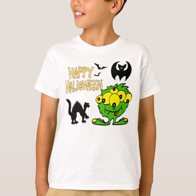 T-shirt  Chemise d'Halloween (Devant)
