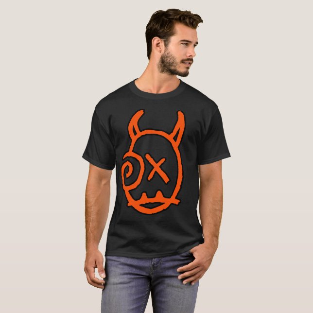 T-shirt Chemise d'Halloween (Devant entier)