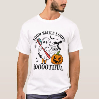 T-shirt Chemise d'Halloween Dentiste, Couleurs de confort,