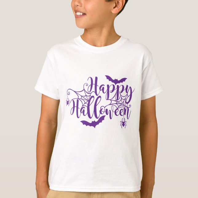 T-shirt Chemise d'Halloween garçons (Devant)