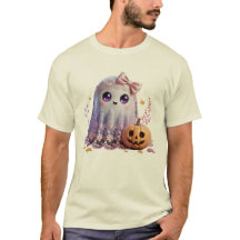 Chemise d'Halloween Ghost mignonne - Chemise Paste