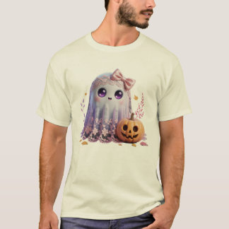 T-shirt Chemise d'Halloween Ghost mignonne - Chemise Paste