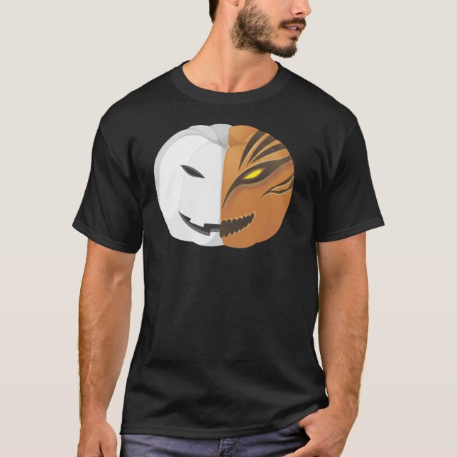 T-shirt Chemise d'Halloween Jack O'Lantern Citrouille (Devant)