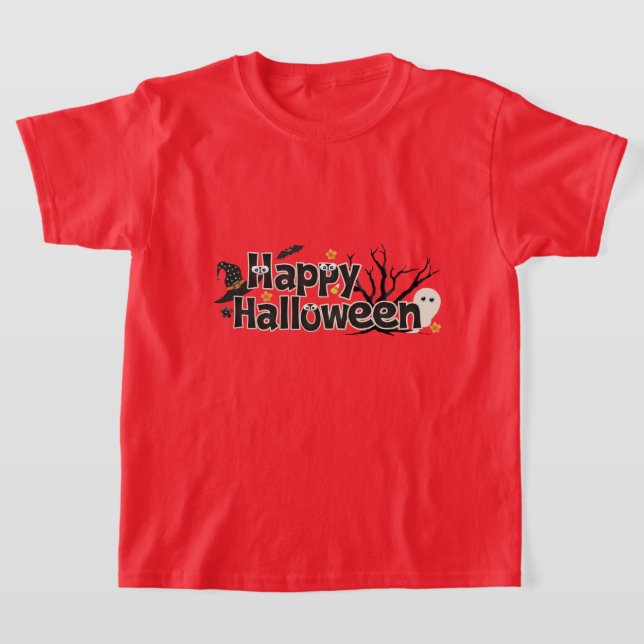 T-shirt Chemise d'Halloween pour enfants (Poser)