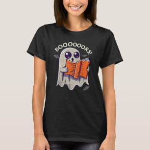 T-shirt Chemise d'Halloween pour femmes Ghost Lire plus